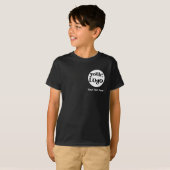 ミニマルなロゴと文字事業 Tシャツ (正面フル)