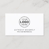 ミニマルなロゴアイコンのソーシャルメディア 名刺 (正面)