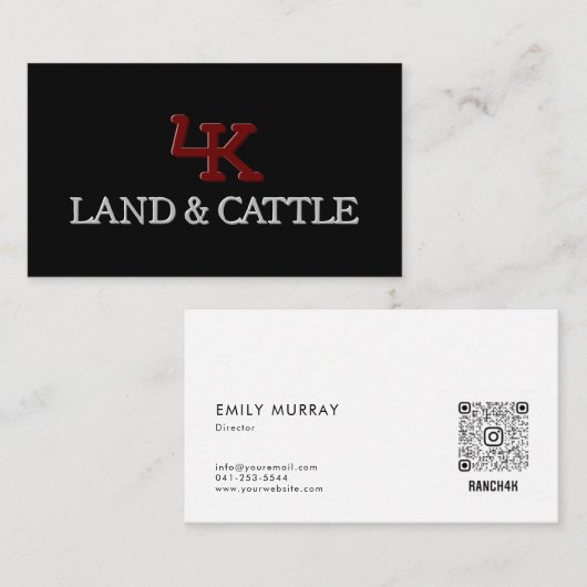 ミニマルなロゴエンボス効果名刺 名刺 (正面/裏面)