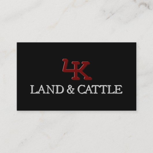 ミニマルなロゴエンボス効果名刺 名刺 (正面)