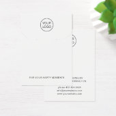 ミニマルなロゴジュエリーディスプレイカードテンプレート (デスク)