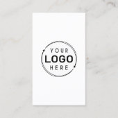 ミニマルなロゴソーシャルメディアのアイコンのスローガン 名刺 (裏面)