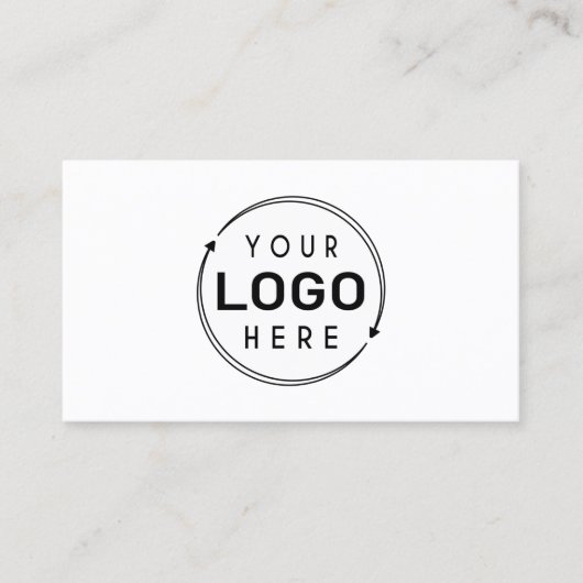 ミニマルなロゴソーシャルメディアのアイコン 名刺 (正面)