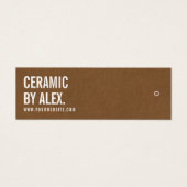 ミニマルなロゴビジネスつるラベルカード (正面)