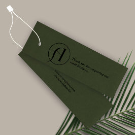 ミニマルなロゴビジネスつるラベルカード