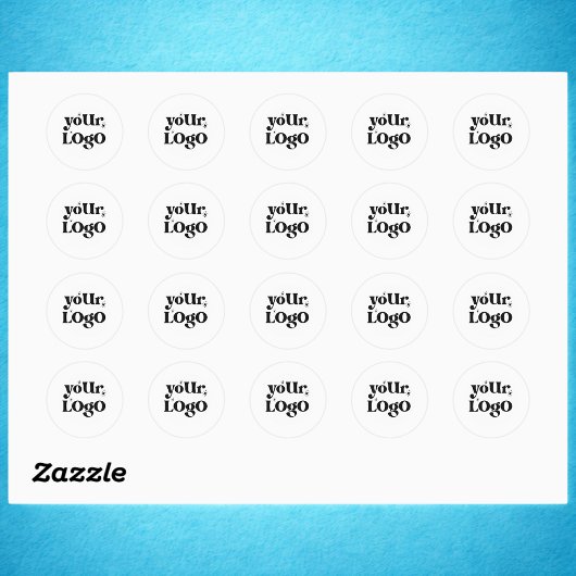 ミニマルなロゴビジネス ラウンドシール