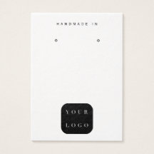 ミニマルなロゴ白黒ジュエリー表示