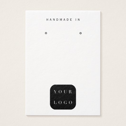 ミニマルなロゴ白黒ジュエリー表示 (正面)