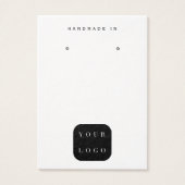 ミニマルなロゴ白黒ジュエリー表示 (正面)