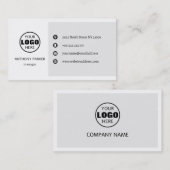 ミニマルなロゴ 名刺 (正面/裏面)