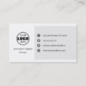 ミニマルなロゴ 名刺 (正面)