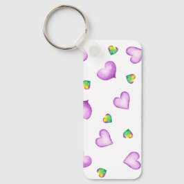 ミニマルなロマンチックハートバレンタインデー キーホルダー