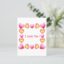 ミニマルなロマンチック私はあなたを愛するバレンタインデー