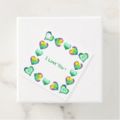 ミニマルなロマンチック私はあなたを愛するバレンタインデー フェイバータグ (インサイチュ)