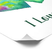 ミニマルなロマンチック私はあなたを愛するバレンタインデー フォトプリント            (角)