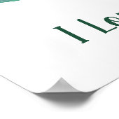 ミニマルなロマンチック私はあなたを愛するバレンタインデー ポスター (角)