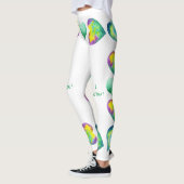 ミニマルなロマンチック私はあなたを愛するバレンタインデー レギンス (左)