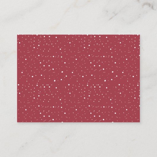 ミニマルなワイルドフラワーダークピンクのベビー エンクロージャーカード (裏面)