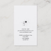 ミニマルなヴィンテージの作家の名刺-黒 名刺 (裏面)