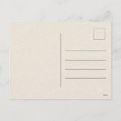 ミニマルなヴィンテージクリスマスファミリーの写真 シーズンポストカード (裏面)