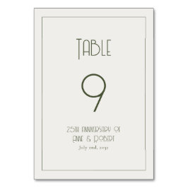 ミニマルなヴィンテージ テーブルナンバー