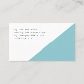 ミニマルな世界地図Uの一突きすべての色 名刺 (裏面)