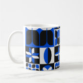 ミニマルな中世紀のパタモダンーン コーヒーマグカップ (左)