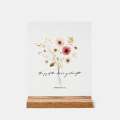 ミニマルな主の喜びフローラ アクリルサイン (正面)