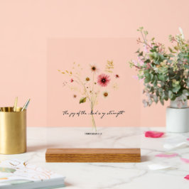 ミニマルな主の喜びフローラ アクリルサイン