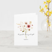 ミニマルな主の喜びフローラ カード (黄色い花)