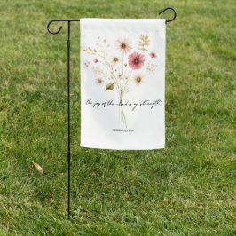 ミニマルな主の喜びフローラ ガーデンフラッグ