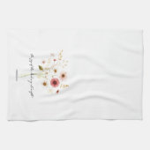ミニマルな主の喜びフローラ キッチンタオル (横)