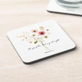 ミニマルな主の喜びフローラ コースター (左側)