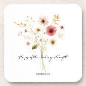 ミニマルな主の喜びフローラ コースター (正面)