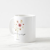 ミニマルな主の喜びフローラ コーヒーマグカップ (正面左)