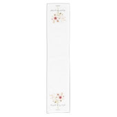 ミニマルな主の喜びフローラ ショートテーブルランナー (正面)