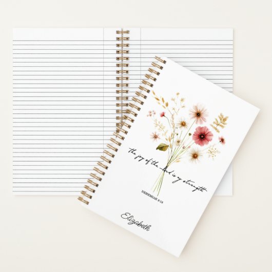 ミニマルな主の喜びフローラ ノートブック (内側)