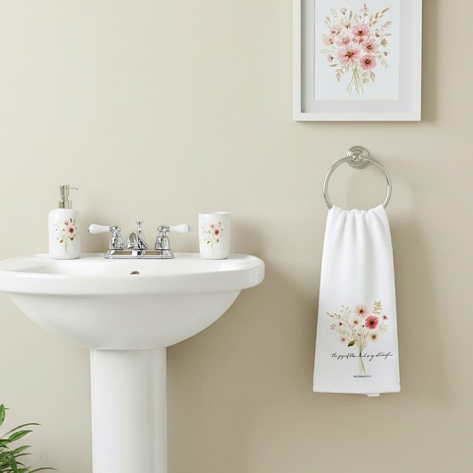 ミニマルな主の喜びフローラ ハンドタオル