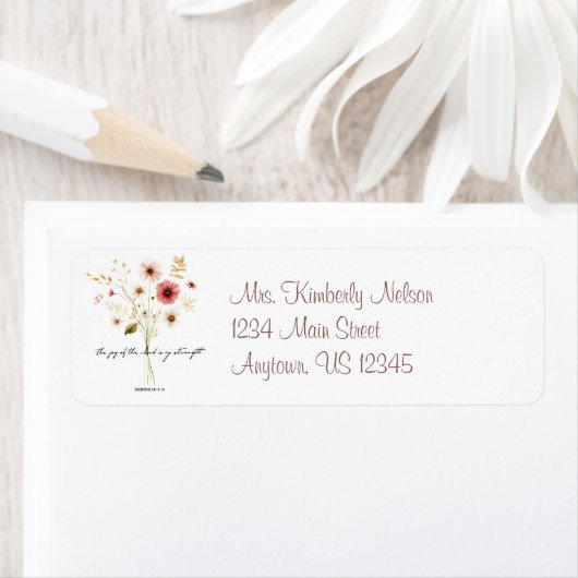 ミニマルな主の喜びフローラ ラベル (インサイチュ)