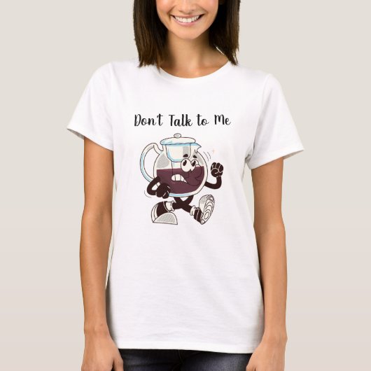 ミニマルな主張のグラフィックTシャツ - Don't Talk to Me Tシャツ (正面)