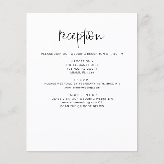 ミニマルな予算を一結婚つにまとめる (裏面)