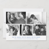 ミニマルな人が雪の写真をメリー数々のクリスマスに撮る シーズンカード (正面)