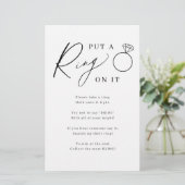 ミニマルな人がITゲームにリングを付けたブライダルシャワー (スタンド正面)