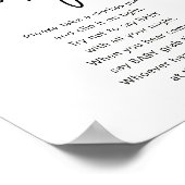 ミニマルな人は赤ちゃんシャワーのゲームのサインを言わない ポスター (角)