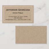 ミニマルな公証人の名刺 名刺 (正面/裏面)