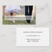 ミニマルな写真の上敷のシンプルな文字|のカメラマン 名刺 (正面/裏面)