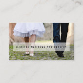 ミニマルな写真の上敷のシンプルな文字|のカメラマン 名刺 (正面)