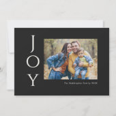 ミニマルな写真の喜び ブラック＆ホワイト シーズンカード (正面)