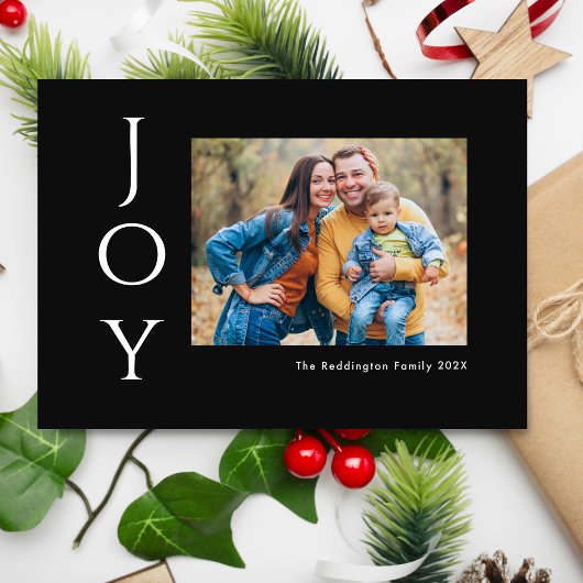 ミニマルな写真の喜び ブラック＆ホワイト シーズンカード