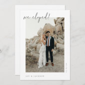 ミニマルな写真エロープメント発表 招待状 (正面/裏面)